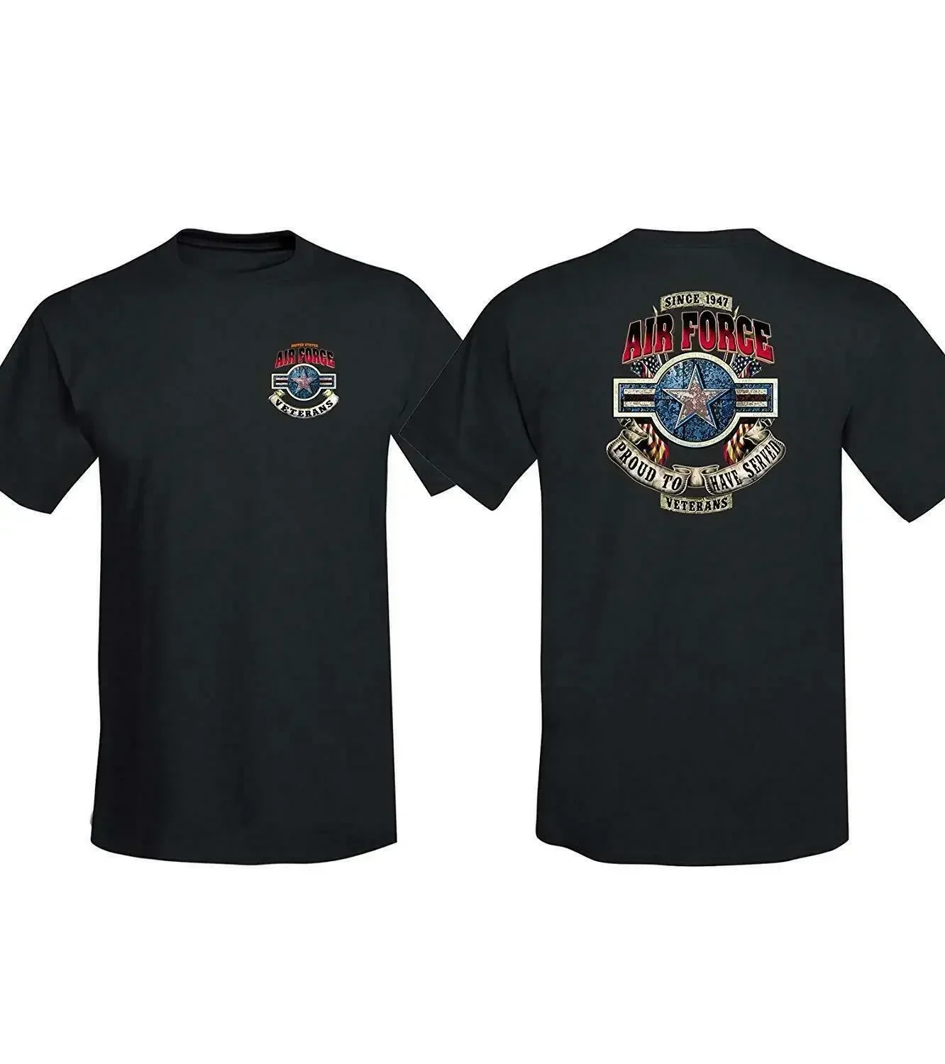 

US Air Force Veterans T-Shirt 100% Cotton O-Neck Summer Short Sleeve Casual Mens T-shirt Size S-3XL