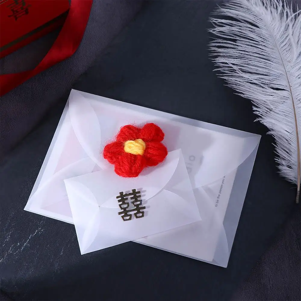 Einladungsgeschenkverpackung für Karten, Postkarten, weiße Vintage-Umschläge aus halbtransparentem Papier für selbstgemachte Schwefelsäurepapierumschläge
