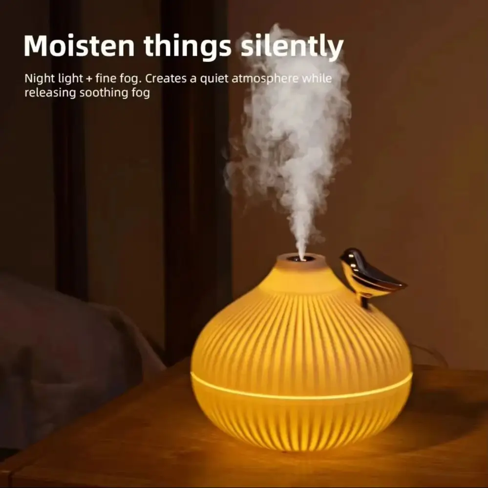Humidifier Scented  Creative Onion Shape Can Do Night Light Quiet Sleep Desktop Office Air Conditioning Room Water Supply USB ﻿