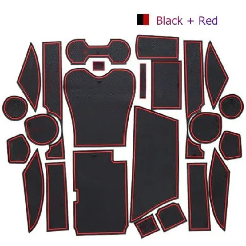 For Lexus RX270 350 450H Gate Slot Rubber Car Mat/Pad Non-Slip Car Accessories LHD Free Shipping 3Colors 24PCS