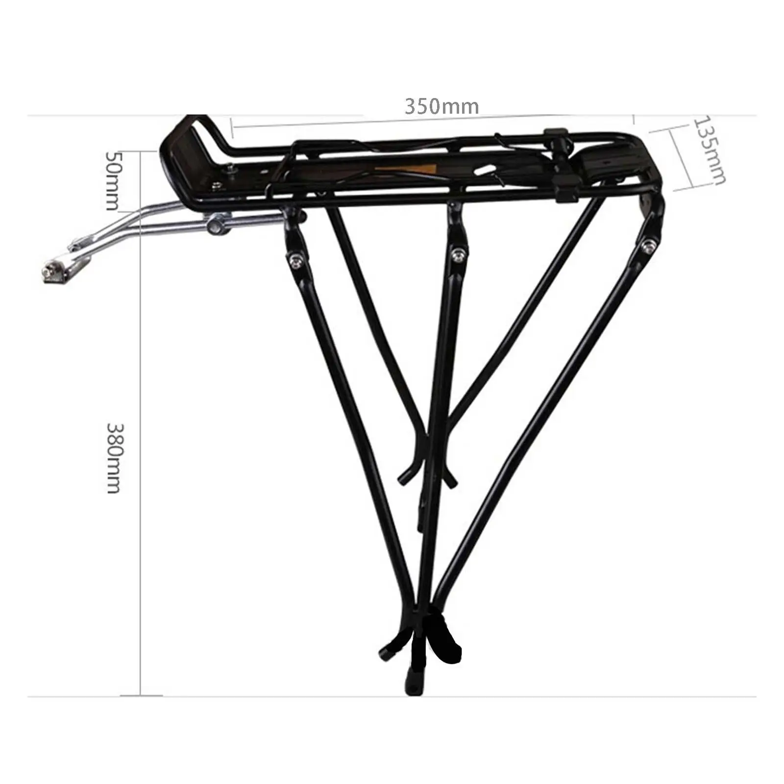 Mountain Road Bike Rear Carrier Rack Bicycle Cargo Pannier Rack Universal Max Loading 50kg