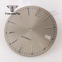 31mm Sunburst Watch Dial Date Window Fit for NH35 NH36 Movement Blue/Green/Black/White/Grey Color Silver Marks Watch Spare Parts