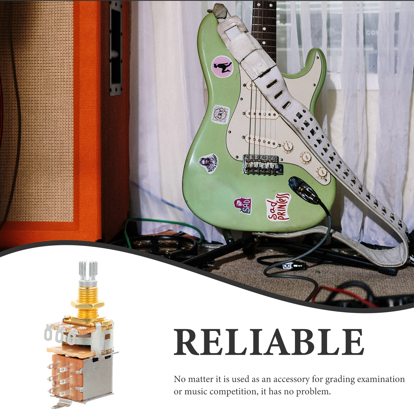 

4 set Electric Guitar Potentiometer 250K Durable Copper Replacement Parts For Guitar Modification Musical Instrument Accessories