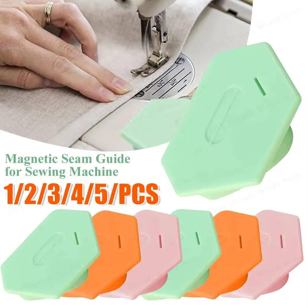 Magnetische Nahtführung für Nähmaschine, polygonaler Anti-Curling-Positionierer, universelles Positionierungswerkzeug, Nähmaschinenzubehör