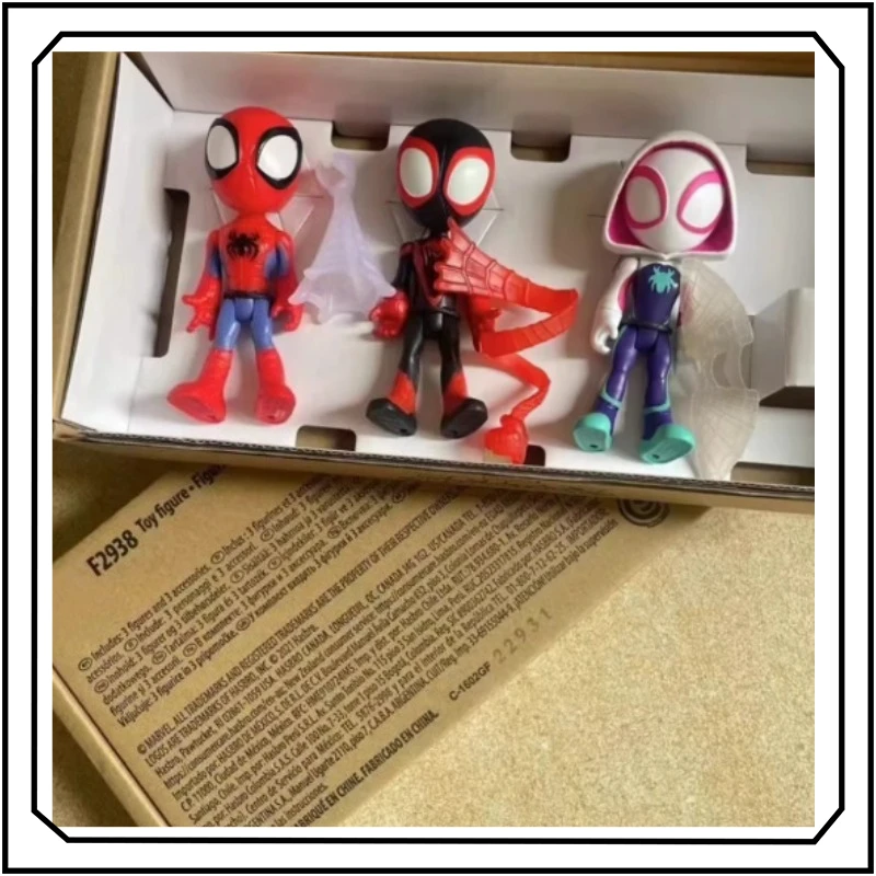Figurine d'action Spider-Man pour cinq personnes, ensemble de luxe, masque, Collection mobile, cadeaux