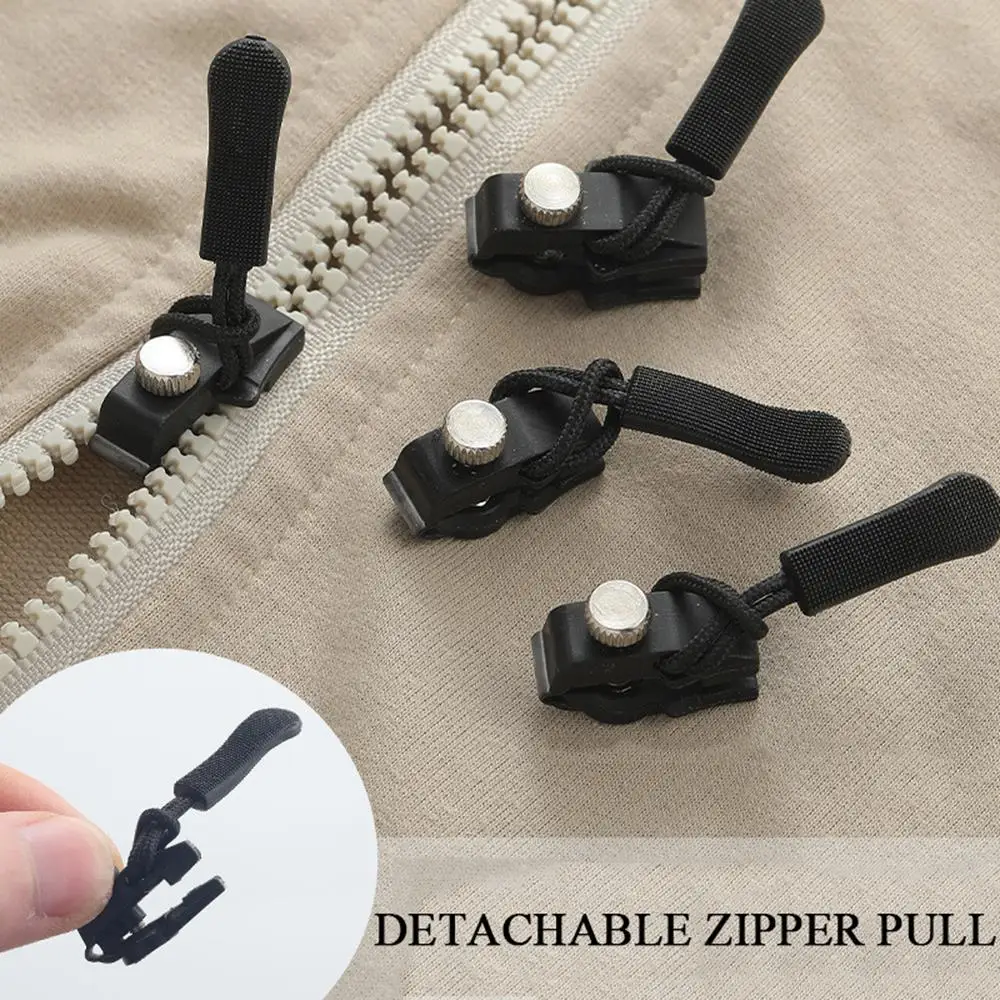 Universal Detachable Zipper Slider Puller Detachable Instant Repair Kit DIY Replacement Lever Locks for Clothing Luggage