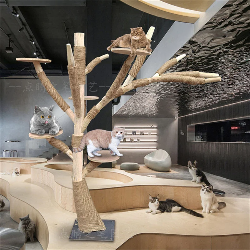 Großer hockender Rahmen, Simulation eines Katzennests, Spielzeugbaums