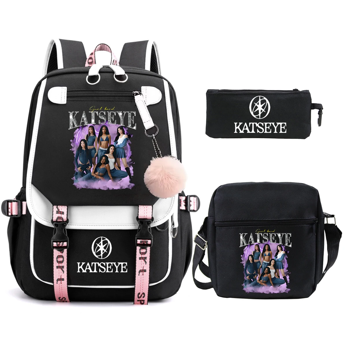 3pcs Set Kpop KATSEYE Backpack - Phone Accessories Wholesale In China review and price