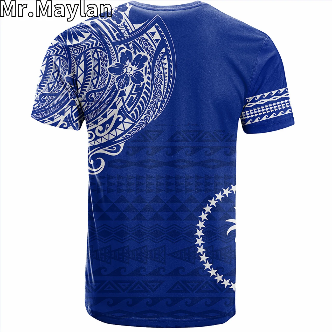 Custom 3D Print Chuuk Polynesian Hawaii T-Shirt Polynesian Flag With Coat Of Arms Tshirt Men Women Streetwear Unisex Tee Tops