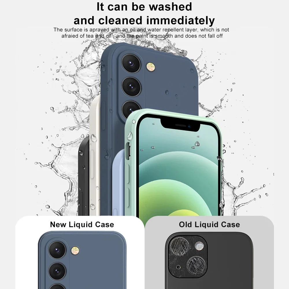 Delicate Liquid Silicone Camera Lens Protector Case For Samsung A17 A16 A56 A36 A15 S23 S24 S25 S26 UItra Plus Funda Coque Cover