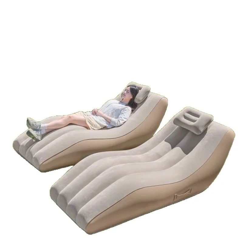 Inflatable recliner outdoor camping automatic portable inflatable bed y