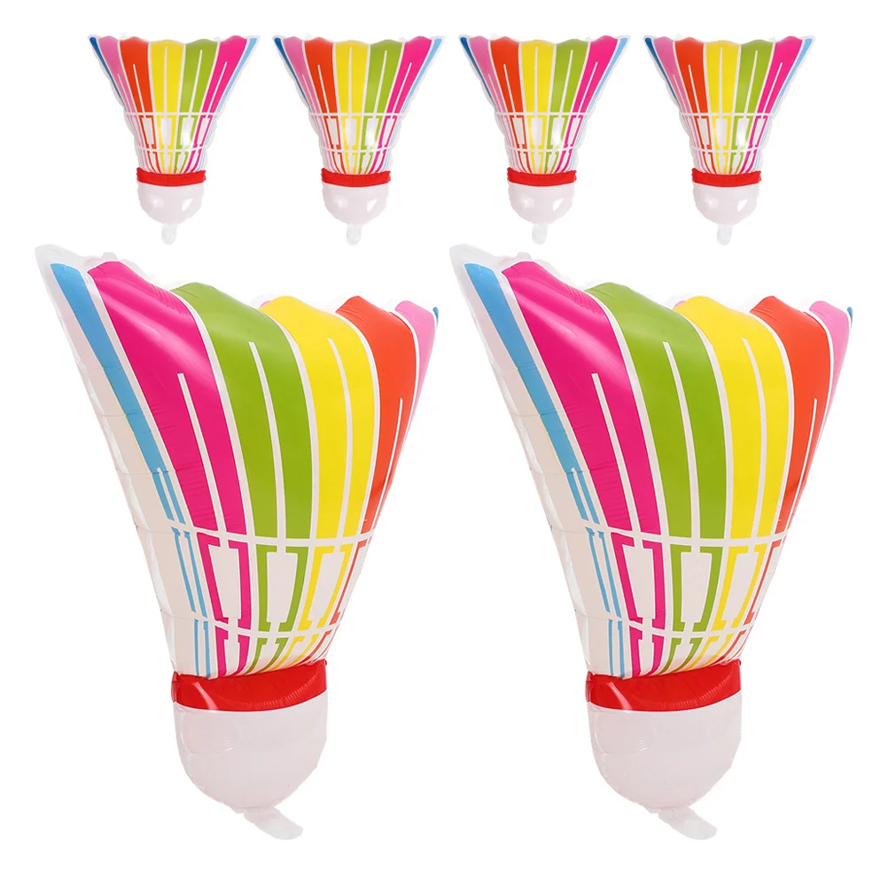 

6Pcs Giant Inflatable Badminton Balloon Sports Birthday Party Decorations Foil Shuttlecock Ball Supplies Badminton Balloon