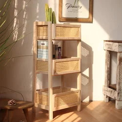 Log Wind Makeup Organizer Multilayer Storage Shelves Kids Sundries Versatile Bedroom Organizing Rack Efficient Storage Solutions