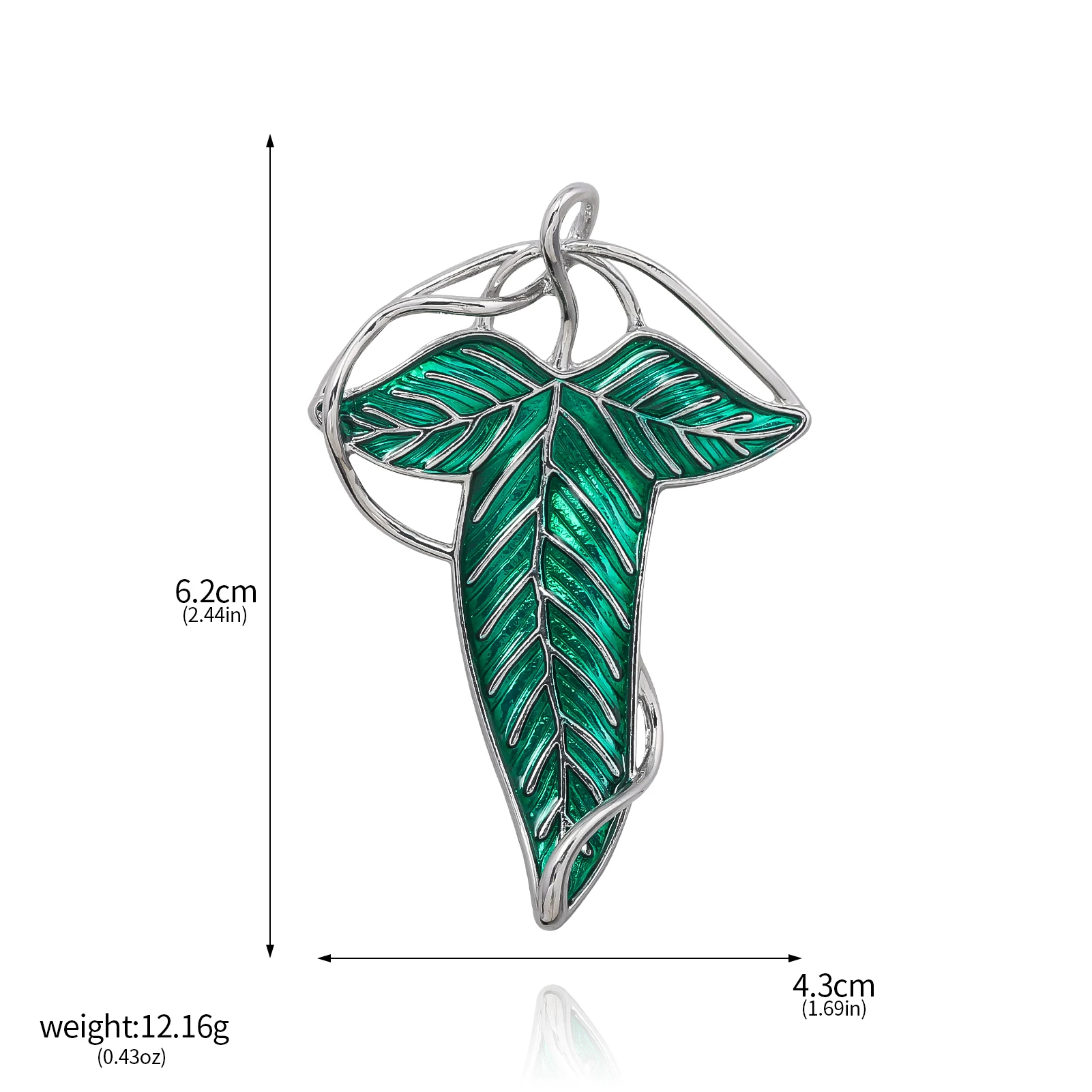 Lord of the Rings Elven Pins Brooch Vintage Green Leaf Badge Brooches Hats Clothes Backpack Decoration Jewelry Accessories Gift image 6