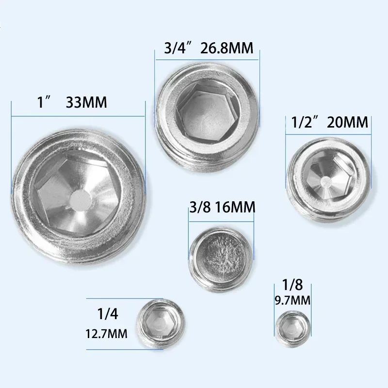 Медь 1/8 дюйма 1/4 дюйма 3/8 дюйма 1/2 дюйма 3/4 дюйма наружная резьба латунная труба с шестигранной головкой торцевая заглушка фитинг муфта разъем адаптер медь 1/8 дюйма 1/4 дюйма