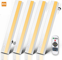 Xiaomi Wireless LED Night Light Strip Motion Sensor USB Rechargeable Cabinet Lamp Timing Remote For Bedroom Bedside Lighting