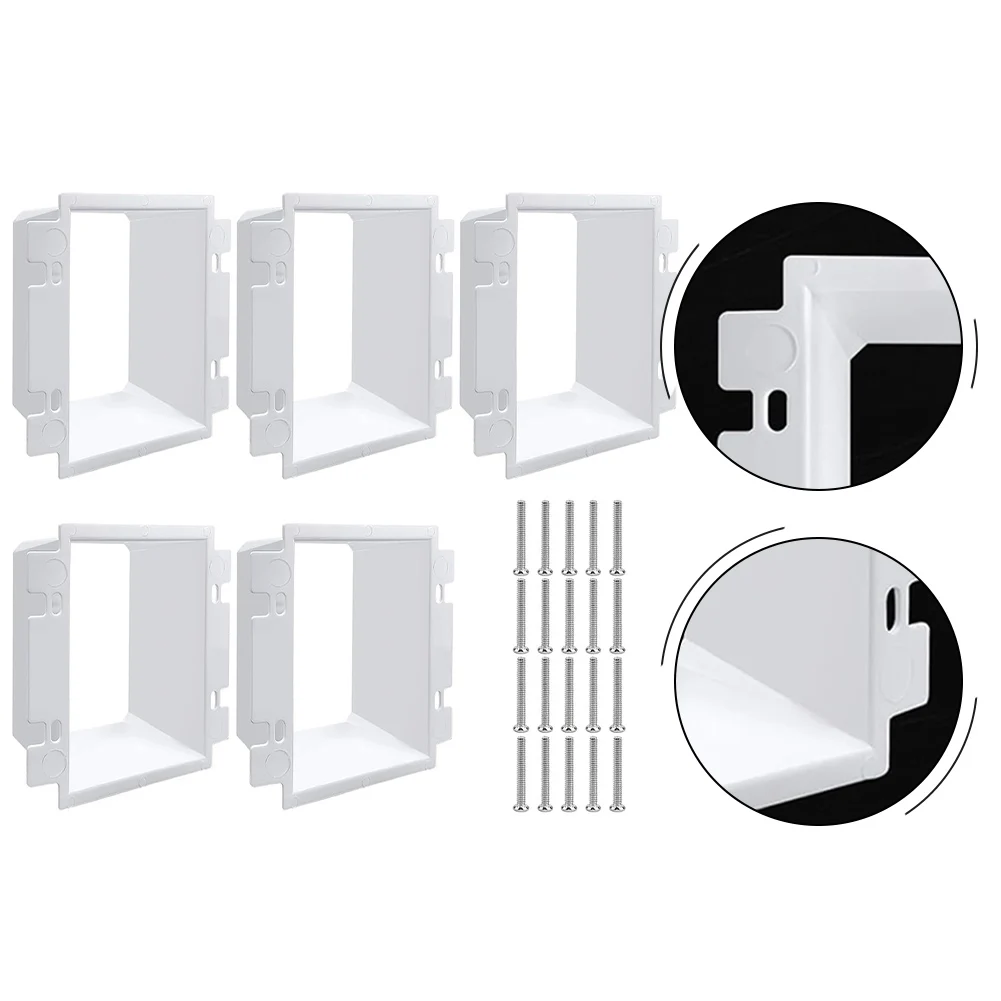 

Набор удлинителей для электрических розеток, 5 штук, совместим с стандартными американскими электрическими коробками шириной от 2 1/8 до 4 дюймов