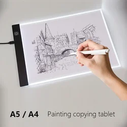 LED copying board, copy table 3-level dimming board, drawing puzzle toy, gift, dimmable children's Painting board