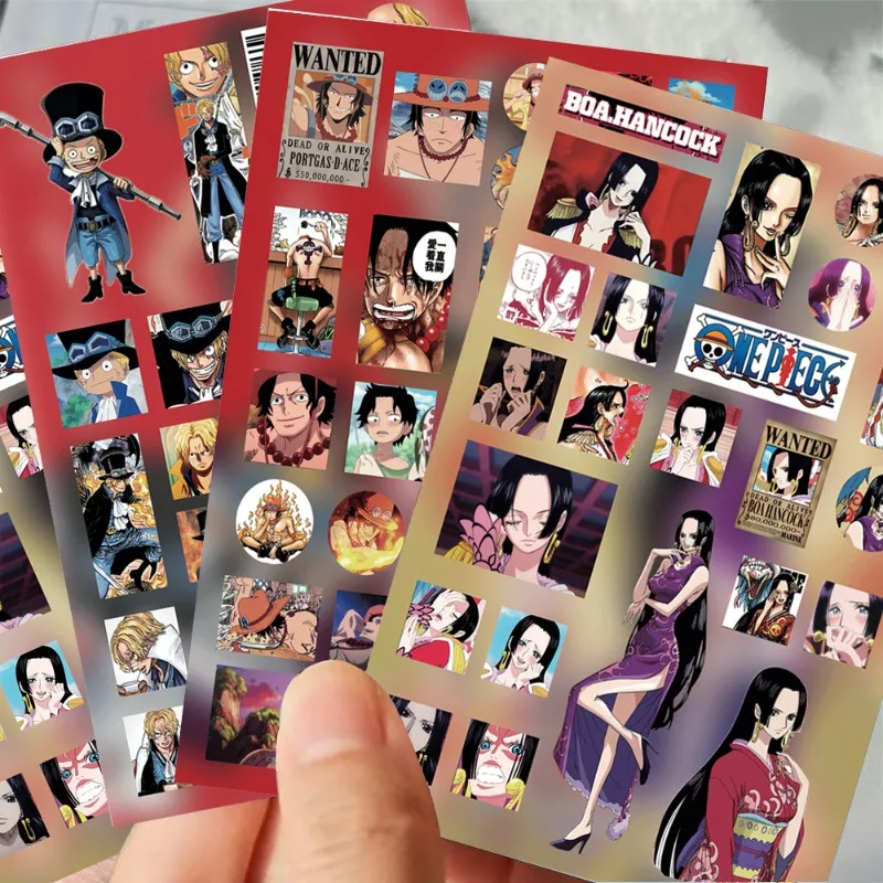 One Piece stickers Shanks cartoon high appearance value fashionable personalized student planner material waterproof stickers view 5