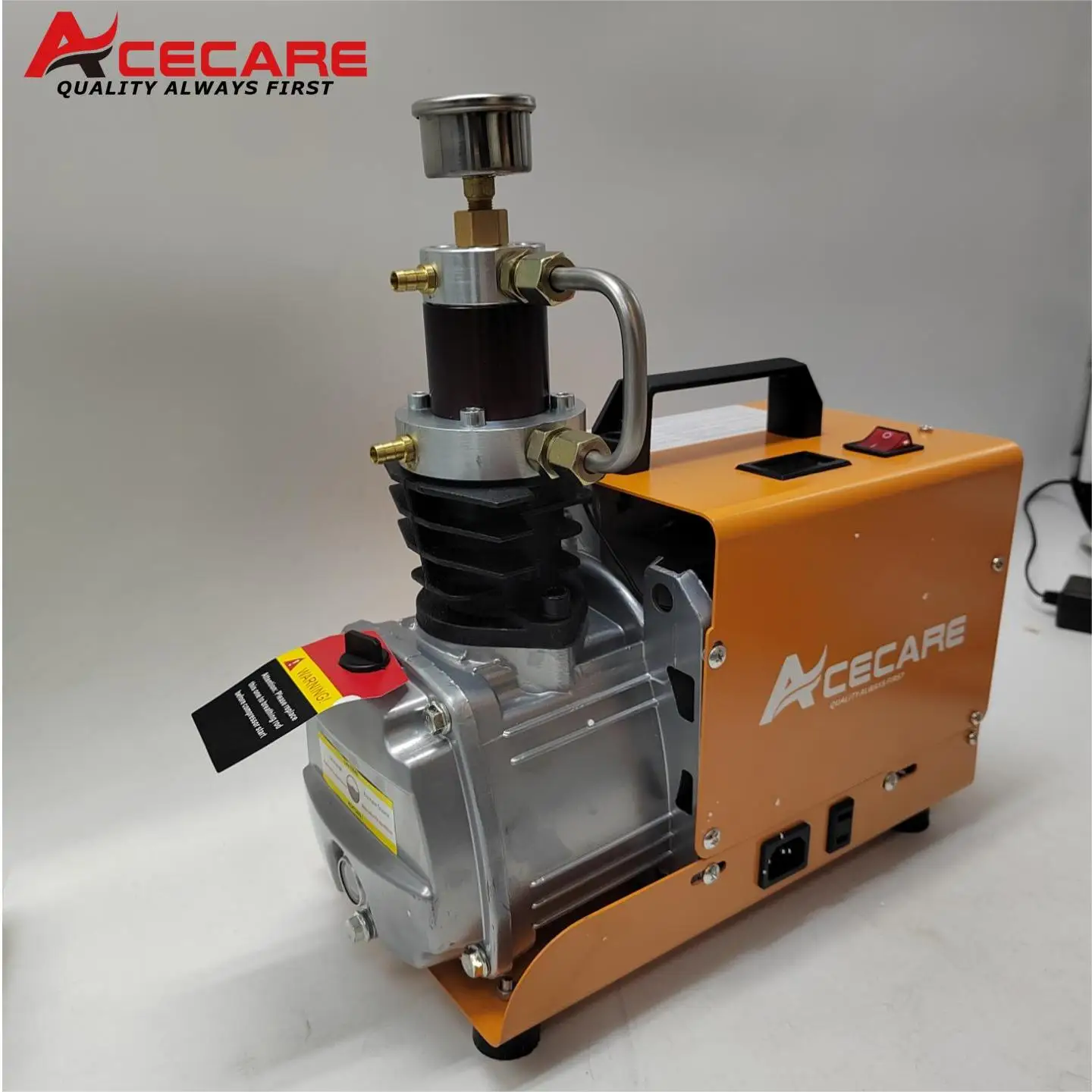 ACECARE kompresor udara listrik, ES031 4500Psi 300bar PCP kompresor udara tekanan tinggi tangki selam Scuba PCP 220V/110V