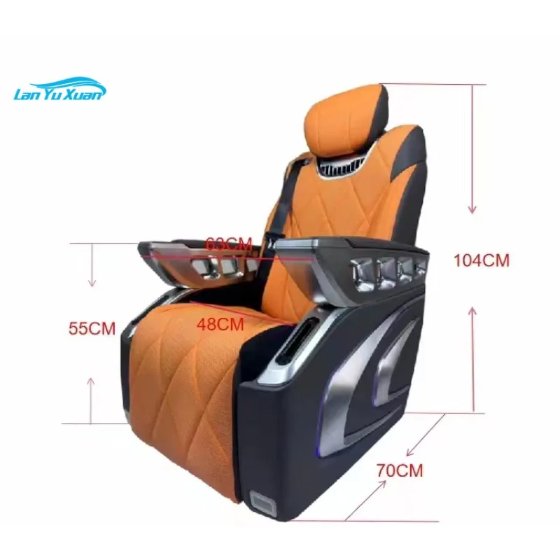 Asiento de coche eléctrico ajustable de cuero Lux Ury Van para KIA Carnival