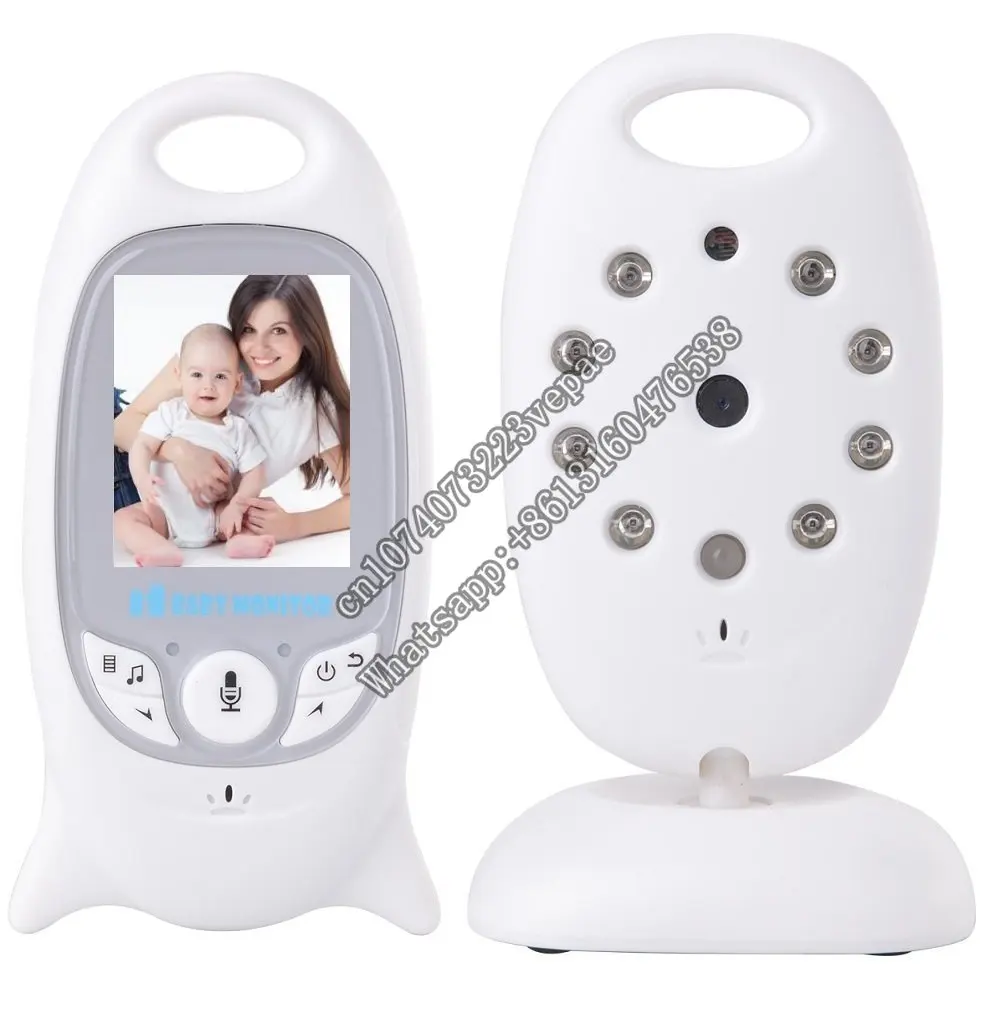 Digital Security Baby Monitors Video  with 2.4GHZ Night Vision Temperature Monitoring 2 Way Talk Talkback System Build-in