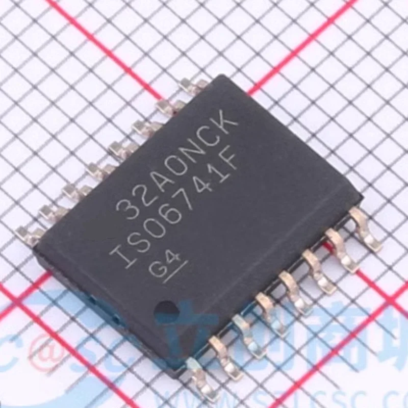 Isolators ISO6741FQDWRQ1 CAN Digital Isolator 5000Vrms 4 Channel 50Mbps 100kV/µs CMTI 16-SOIC (0.295