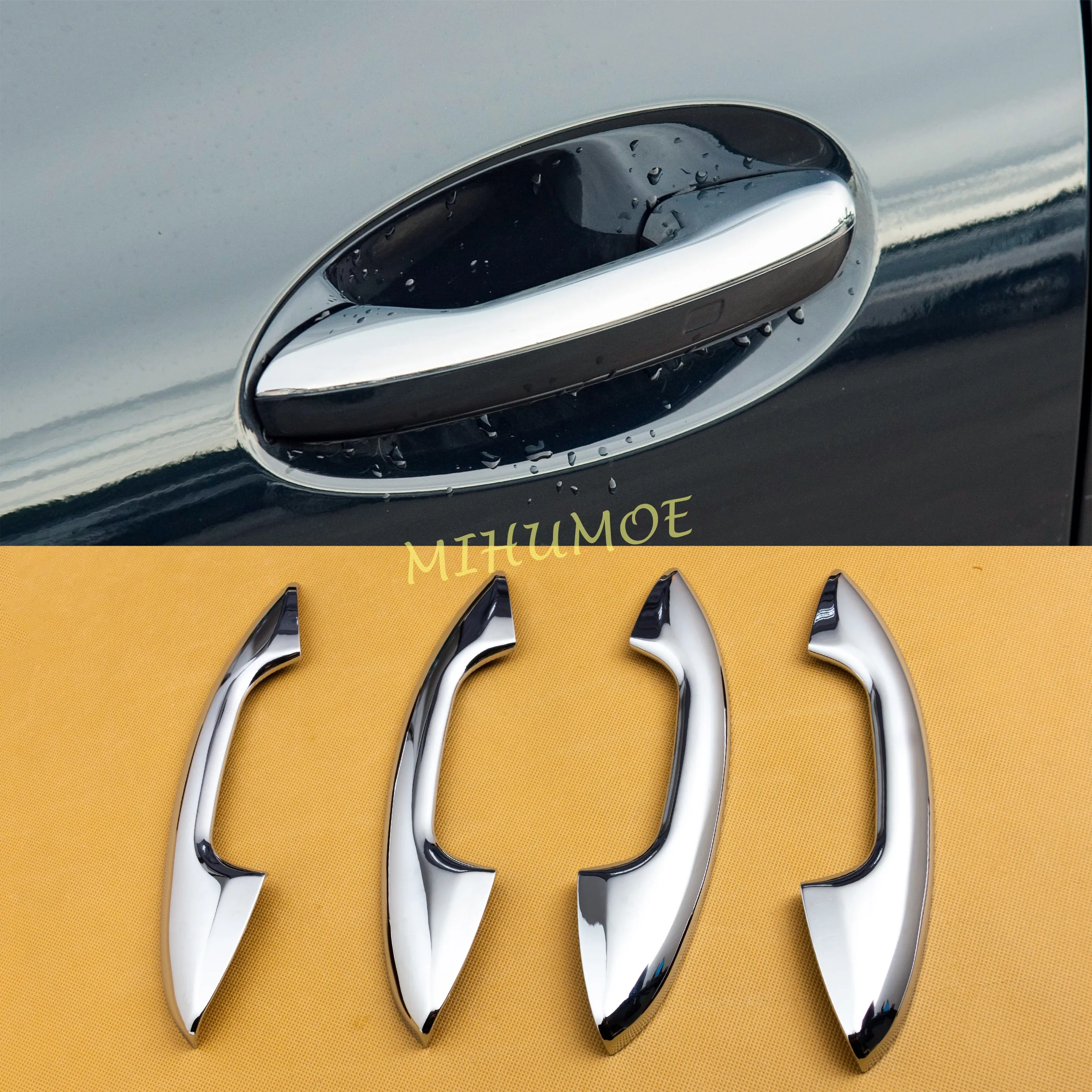 

For 2022-2025 C-Class Sedan W206 Estate S206 Glossy Chrome Car Exterior Door Handle Cover Protector Stylish Molding