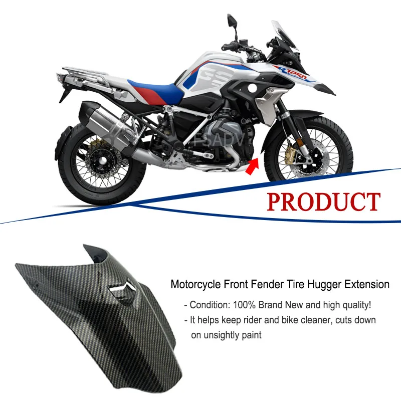 For BMW R1200GS R 1200GS LC adventure 2013-2023 Motorcycle Mudguard Fender Front Wheel Extension Splash Guard R1250GS GS/ADV