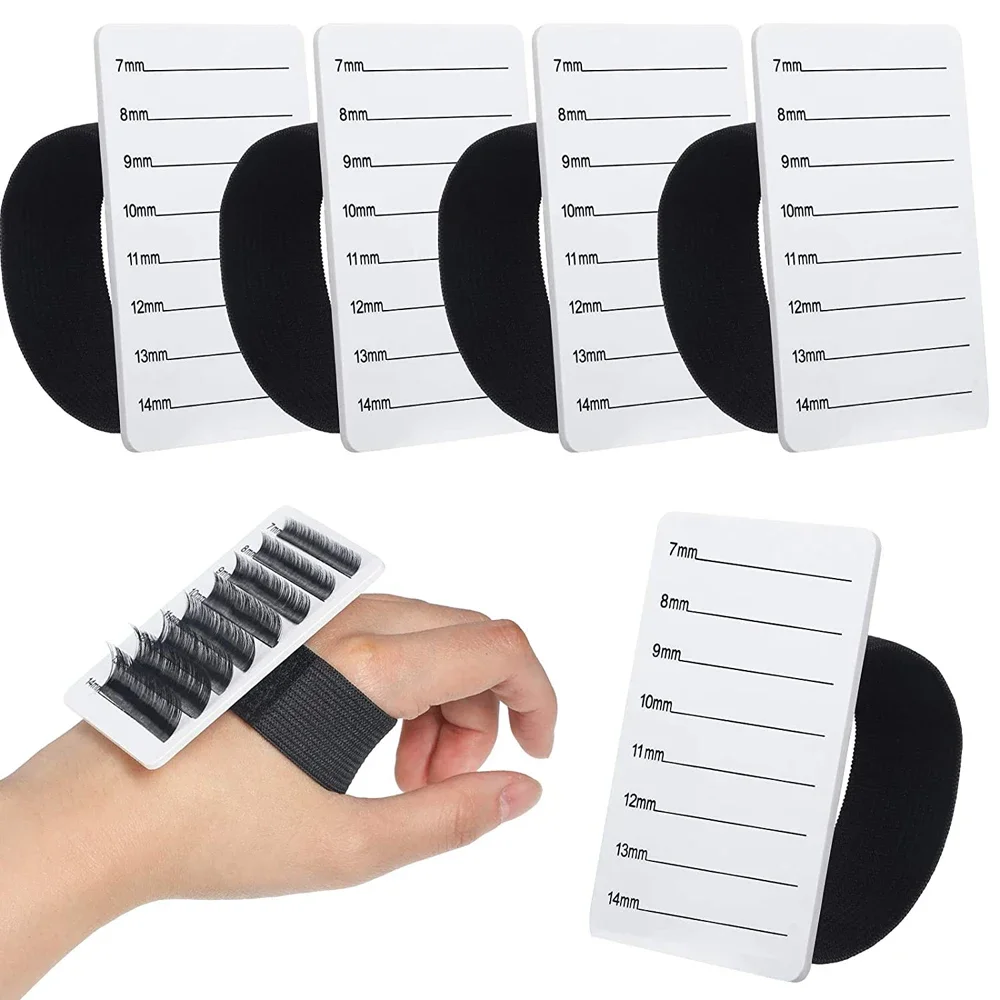 Fake Eyelash Tray Strip Stand Lashes Holder Pad Card Individual Eyelash Extensions Hand Plate Grafting Stand Palette Tool 7-14mm