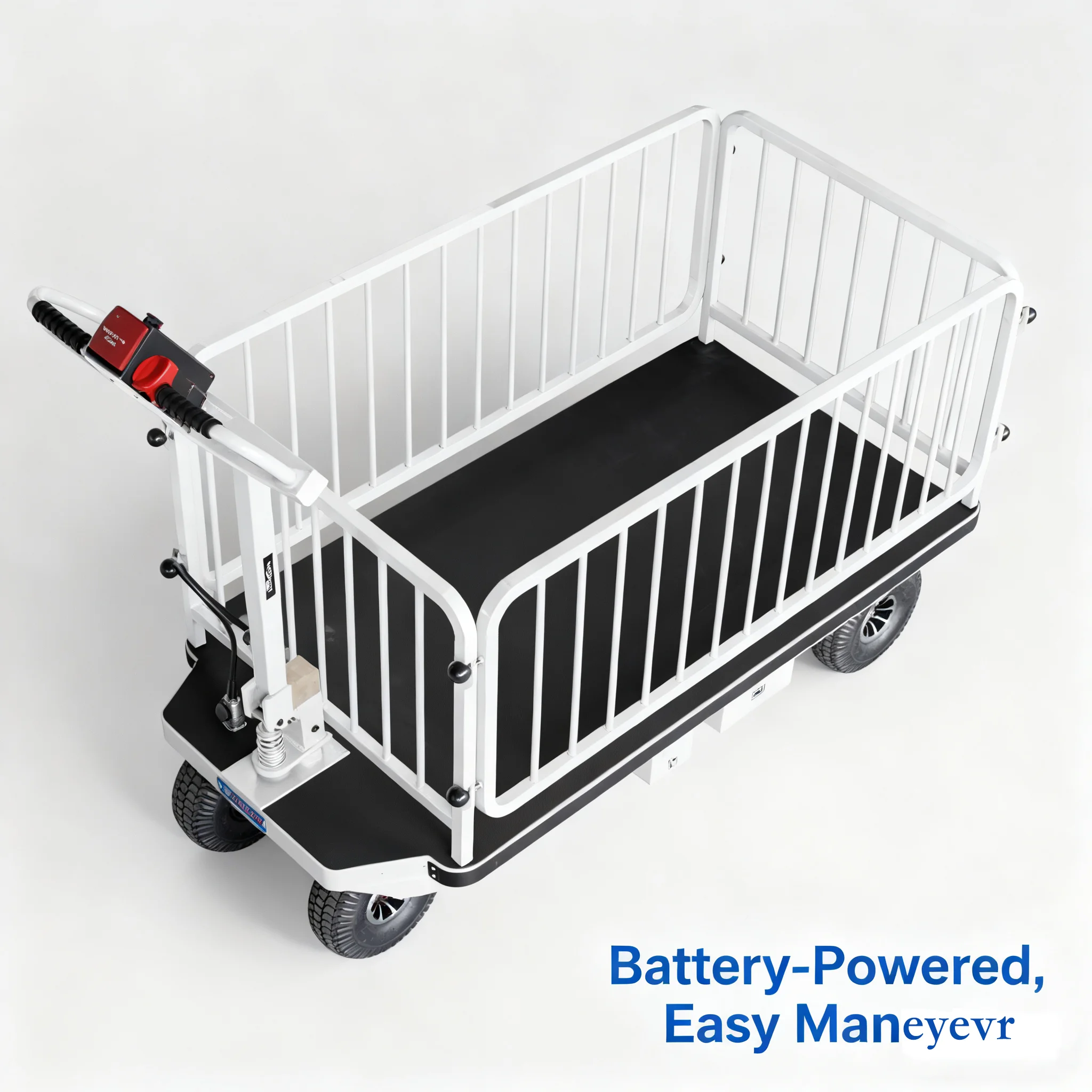 New Electric Tow Trailer Trolley Motorized Garden Cart Design Foldable OEM Stainless Steel 400W Motor for Home Industrial Use