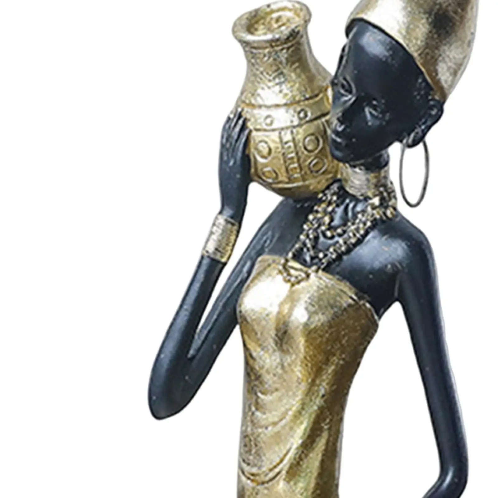 Afrikanische Statue, Tisch dekoration, handgemachte dekorative Harz verzierung für Regal,