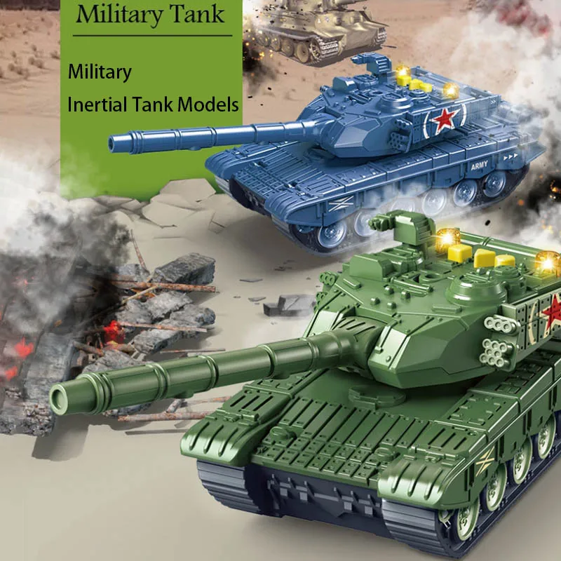 

Детские звуковые и световые игрушки, сказочная машина, имитация военной инерции, вращающаяся модель танка, игрушка, инерционный раздвижной танк, подарок для мальчика