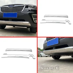 Steel Front Rear Bumper Cover Pedal Trim Decoration Auto Exterior Accessories For Subaru Forester 2018 2019 2020 2021 2022 2023