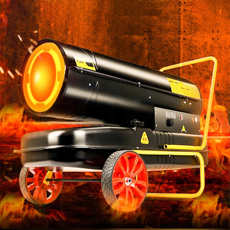 Calentador de combustible comercial para invernadero, calentador de aire Industrial diésel, calentador de aceite, ventilador de aire caliente integrado, Calentadores de secado