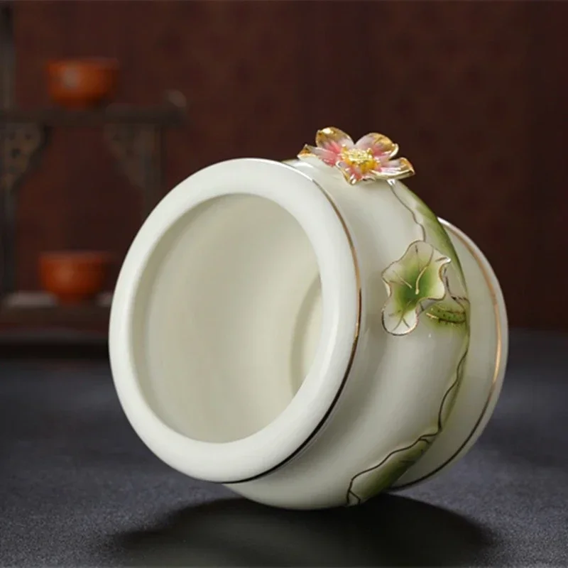 Buddha Articles for Buddha,ceramic Incense Burner for Buddha To Imitate The Ancient, Lotus Flower Color Buddha Hall for Supplies