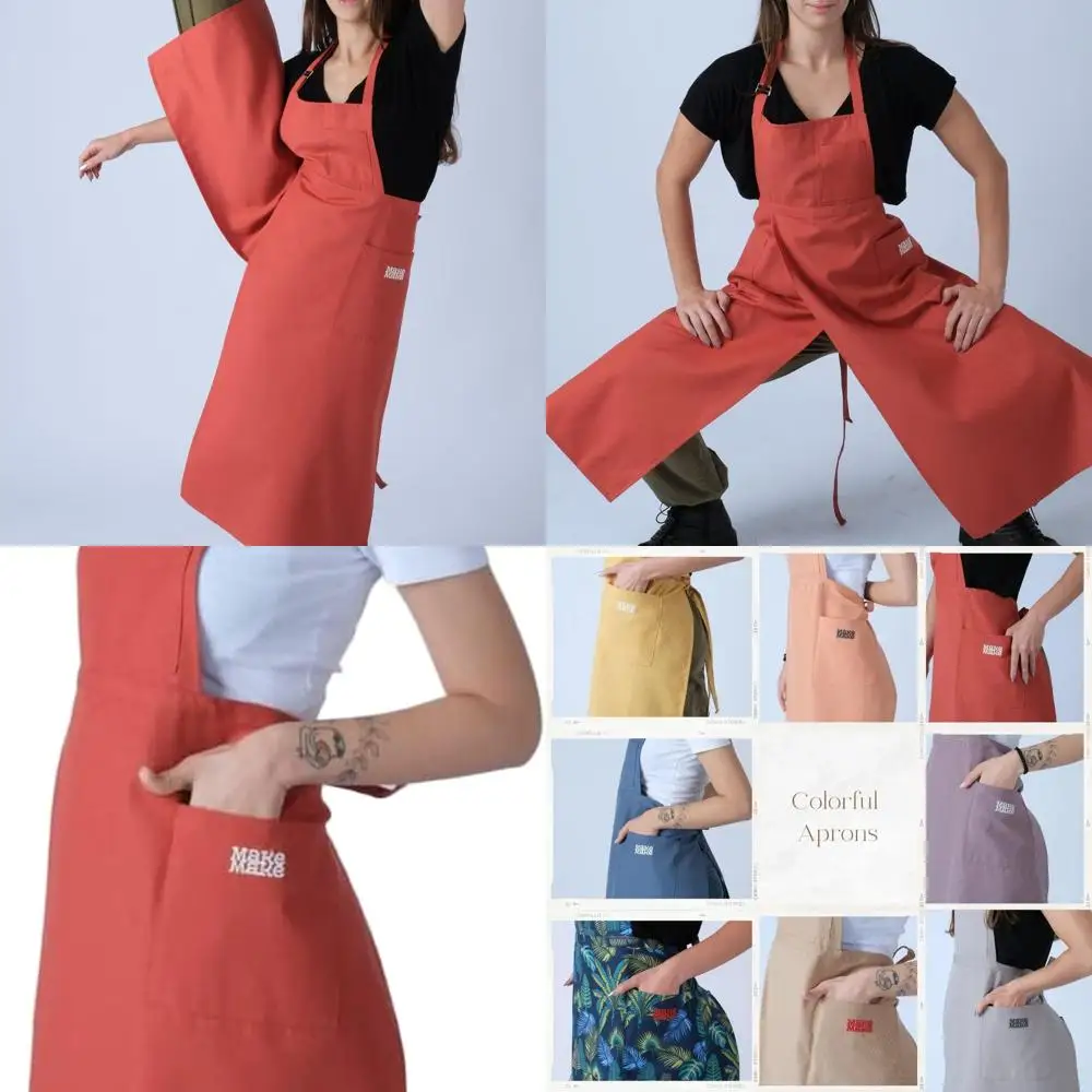 

Водонепроницаемый фартук унисекс с разделенными ногами для керамики и керамики | Комбинезоны Artisan Craft | Платье художника из глины