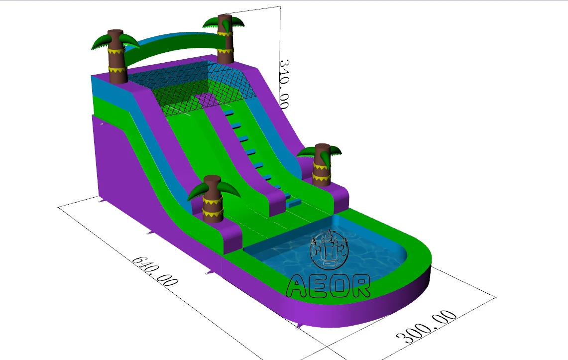 Commercial Grade Large China Blow up Water Slides Park Giant Outdoor Big Cheap Inflatable Water Slide With Pool for Adult Kids