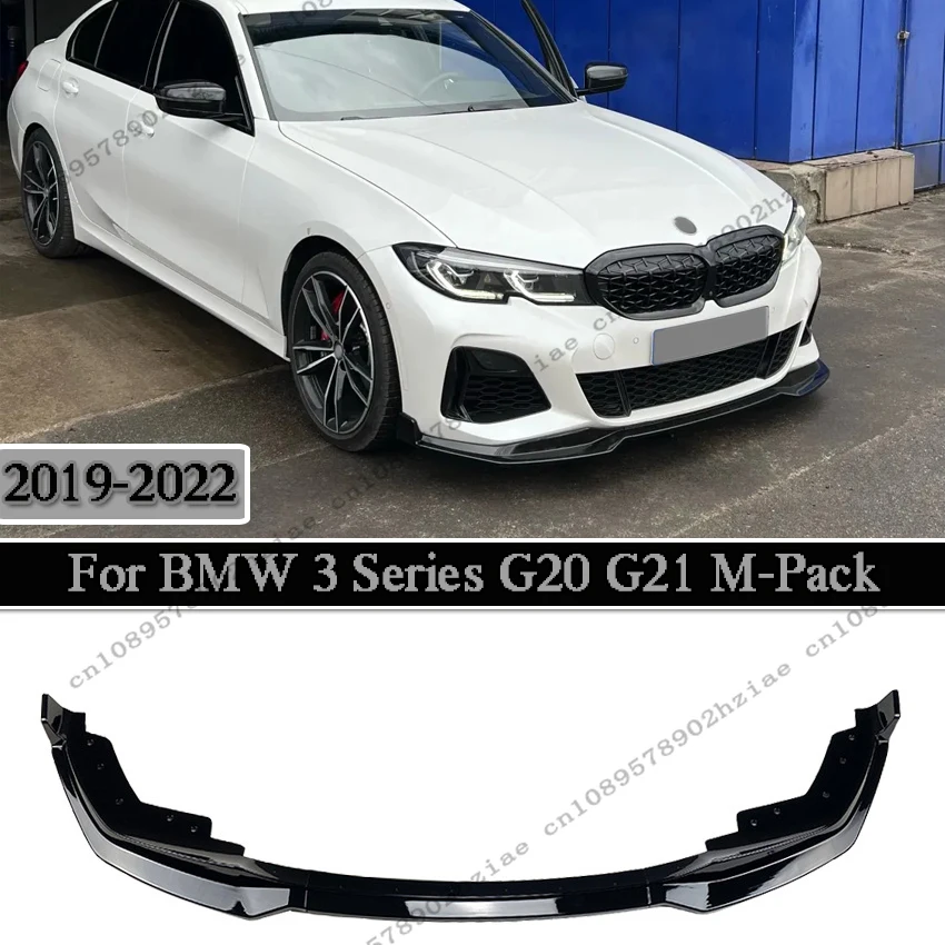 

Front Bumper Splitter Lip For BMW 3 Series G20 M-Pack 320i 330i M340i xDrive 2019-2023 Spoiler Diffuser Guard Body Kit ABS Cover