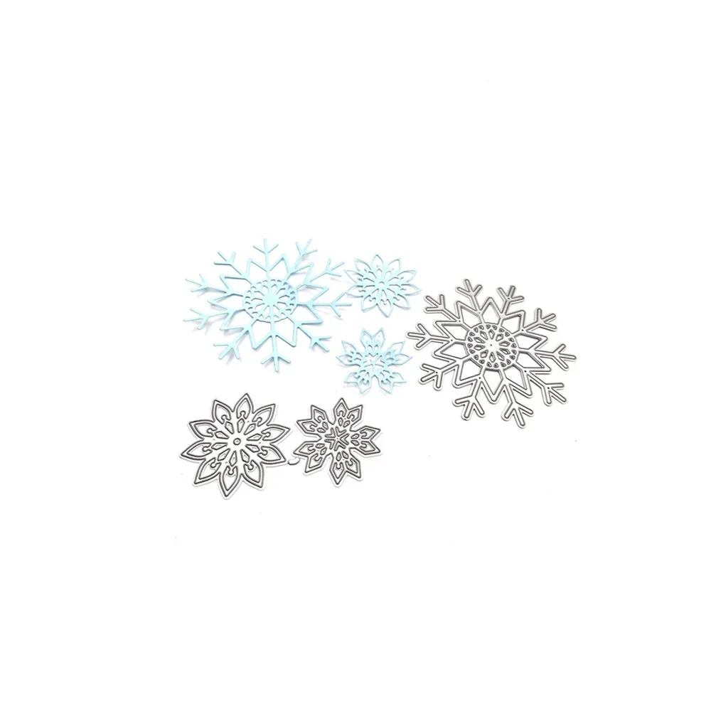 Scrapbooking DIY Cutting Knife Mold Carbon Steel Embossing Flower Template Christmas Three Snowflakes