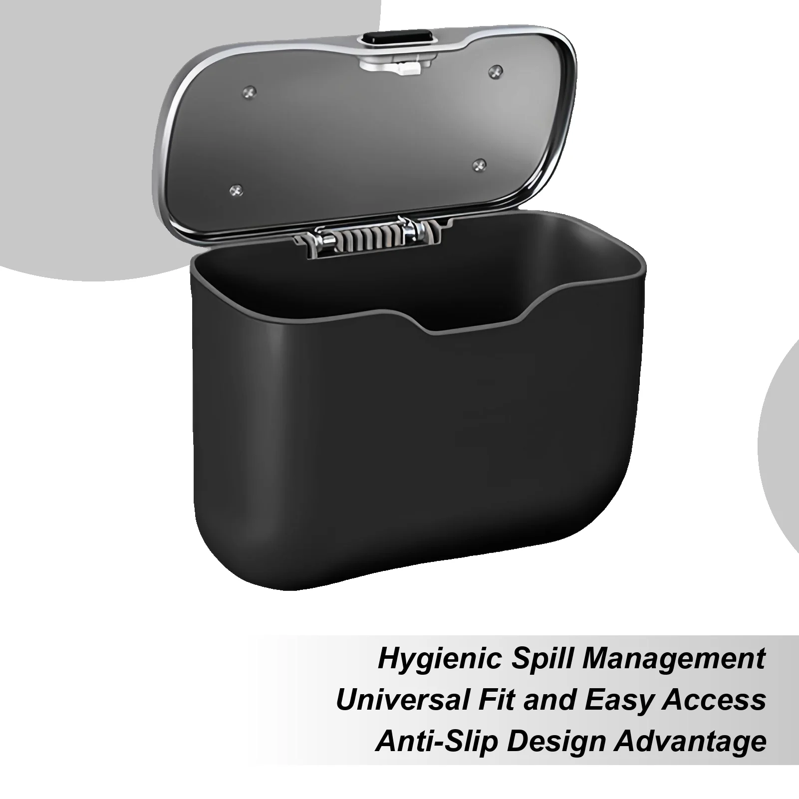 

Car Trash Bin Leakproof Space-Saving Rubbish Storage With Lid Leakproof Automotive Garbage Container Bin for RV Truck Automotive