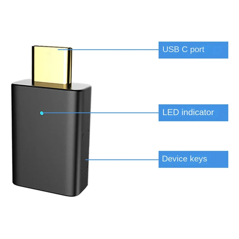 JABS-LE áudio lc3 bluetooth 5.4 aptx-ll/hd tipo-c adaptador de áudio de música estéreo sem fio com auracast para pc tv ps4 transmissor