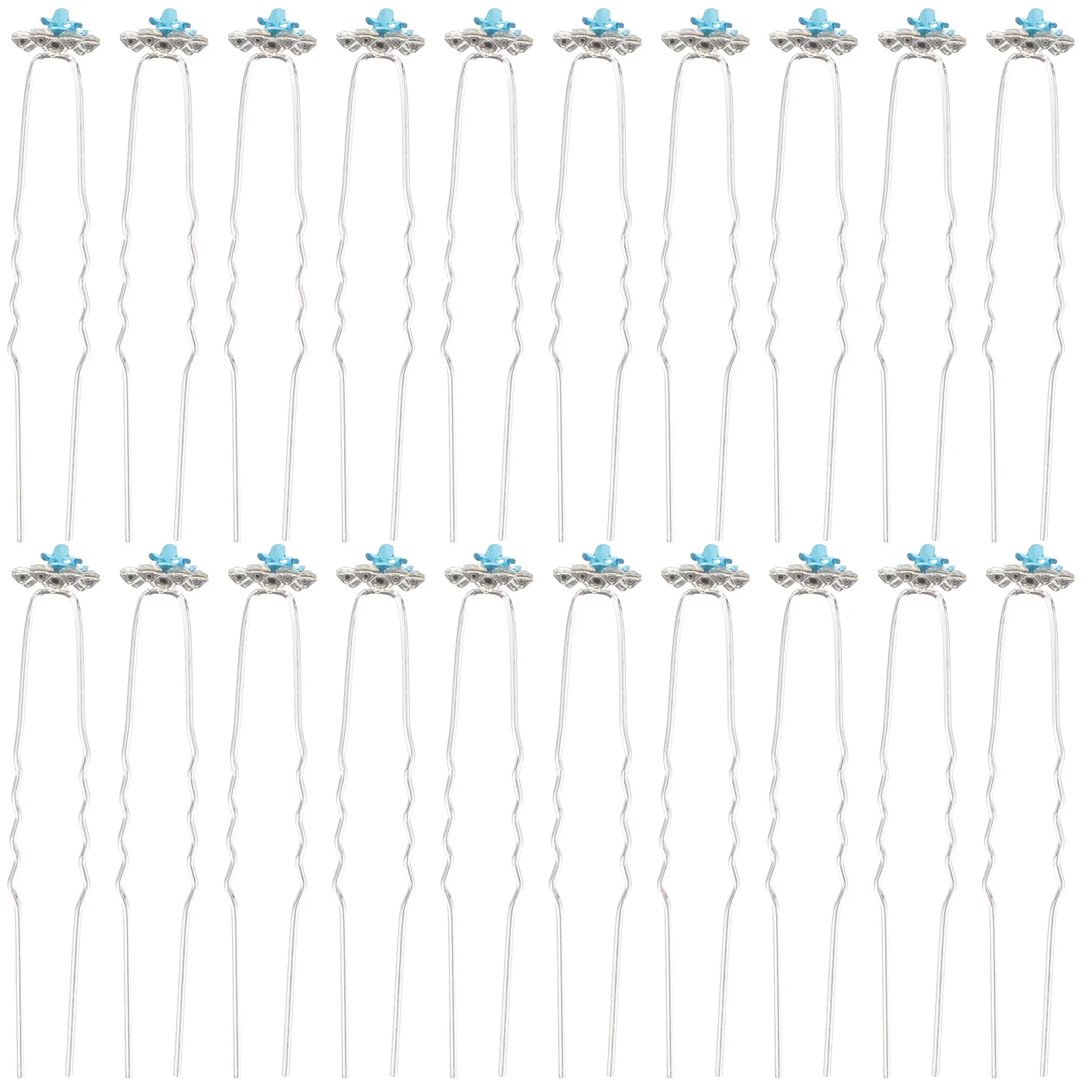 

20Pcs Bridal Rhinestone Hairpins Hair Clip Wedding Hair Jewelry Decorative Floral Hairpin for Women Girls Elegant