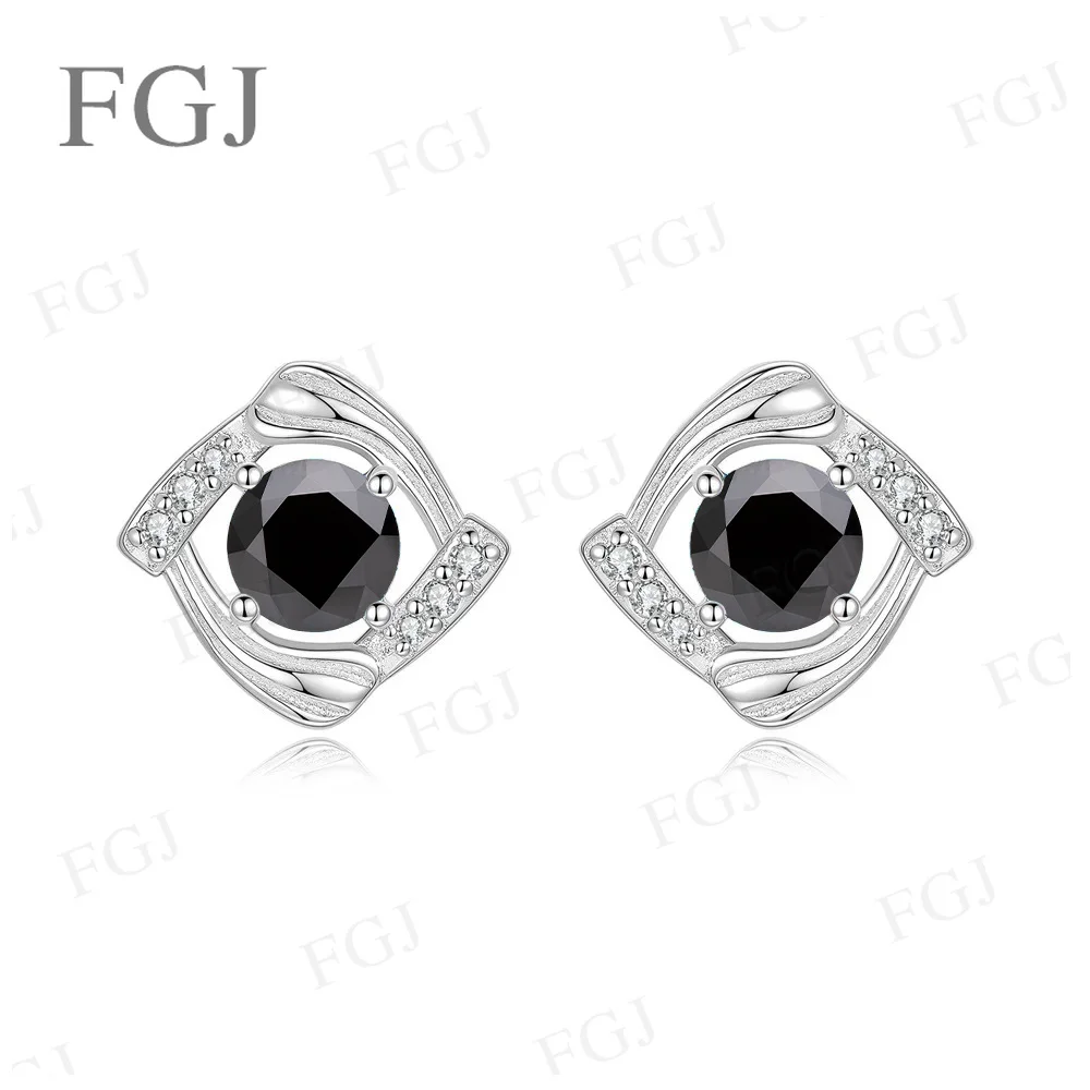 1ct Moissanit-Ohrringe, D-Farbe, VVS1, S925-Sterlingsilber, Ohrstecker für Damen, Geburtstagsfeier, hochwertiger edler Schmuck, Geschenk – Detail 2
