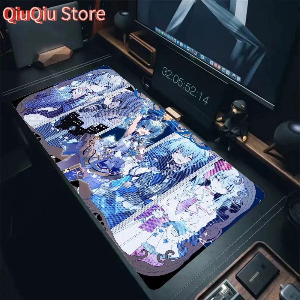 

Hololive Hoshimachi Suisei Game Аниме Коврик для мыши Коврик для мыши Настольный коврик с ковриком Игровые аксессуары Prime Gaming XXL