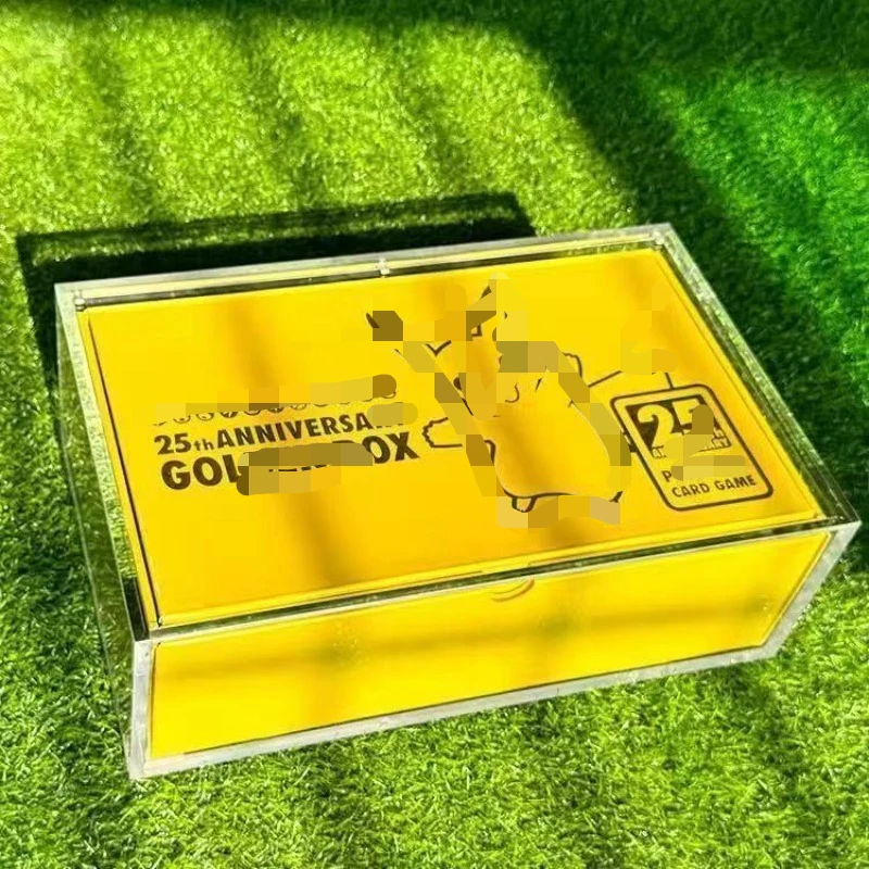 Acrylic Display Box for Japanese 25th Anniversary Gold Box Acrylic POKE Transparent Magnetic Storage Box