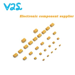 Capacitor de tântalo 3216A, 3528B, 6032C, 7343D, 100UF, 150UF, 220UF, 330UF, 470UF, 6.3V, 10V, 16V, 25V, 35V, 50V, 4,7, 6,8, 10, 15, 22, 20 PCes 33/47uf