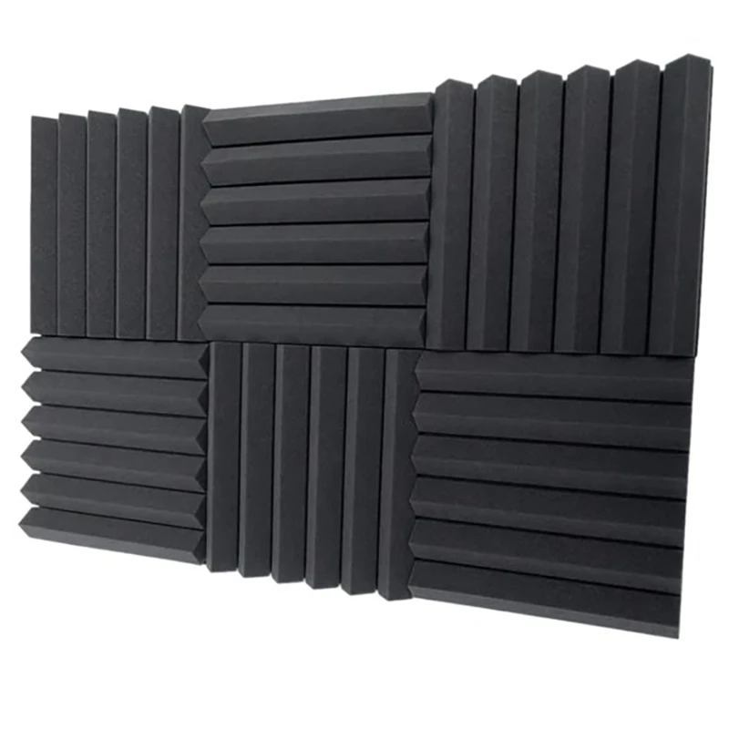 

Top-6Pcs Acoustic Foam 30X30x5cm Acoustic Foam Panels For Studio KTV Soundproof Treatment Paint Pads Paper Wall Sticker