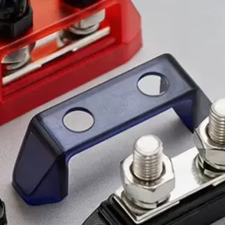 RV Power Connection Red M8 Terminal Block Easy Installation Terminal Block Connector Dual-way Power Splitter Easy Installation