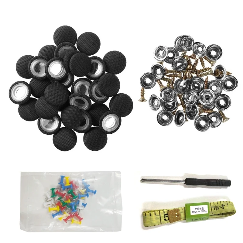 30x Auto Car Roof Kit Snap Rivets Retainer Repair Button for Interior Ceiling Fixing Buckle and Headliner Retaining Pins